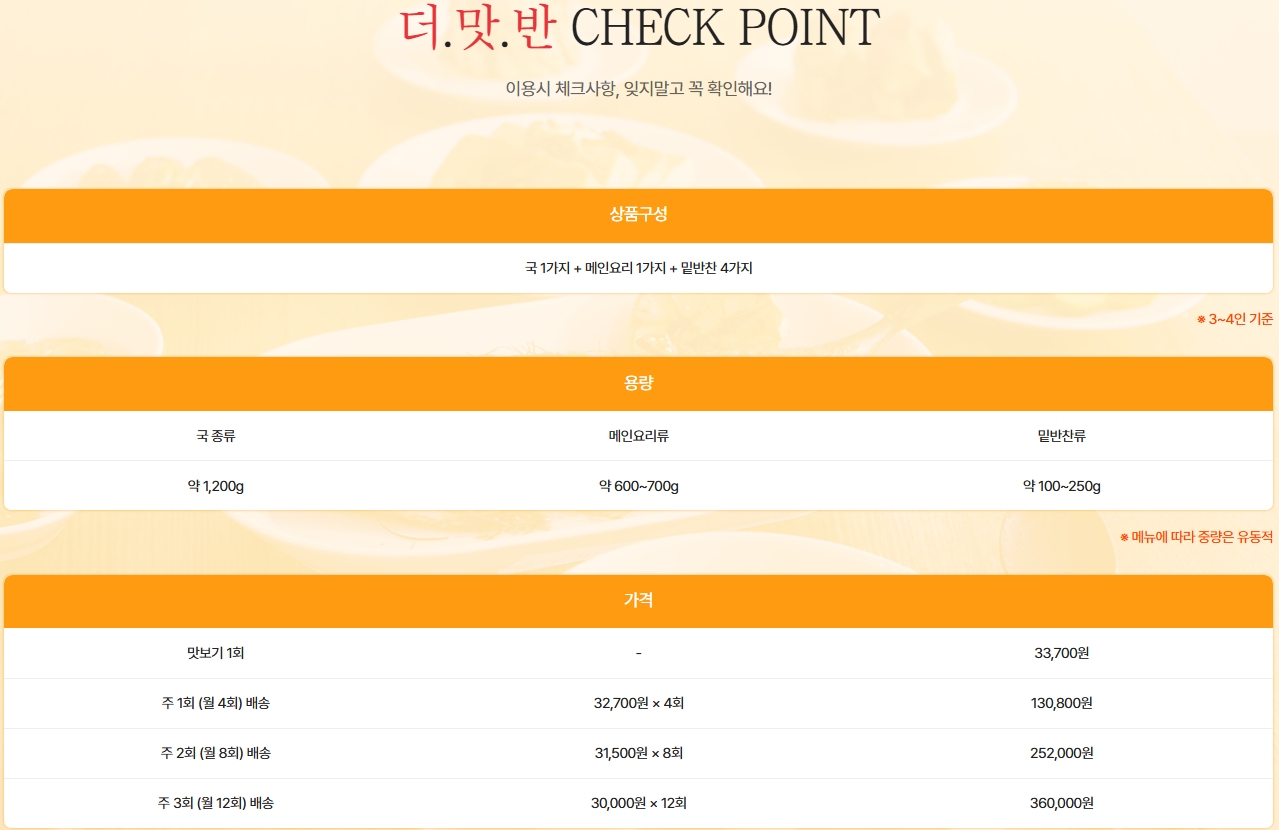 [주2회] 더맛있는반찬 정기배송 패스 상세 이미지 2